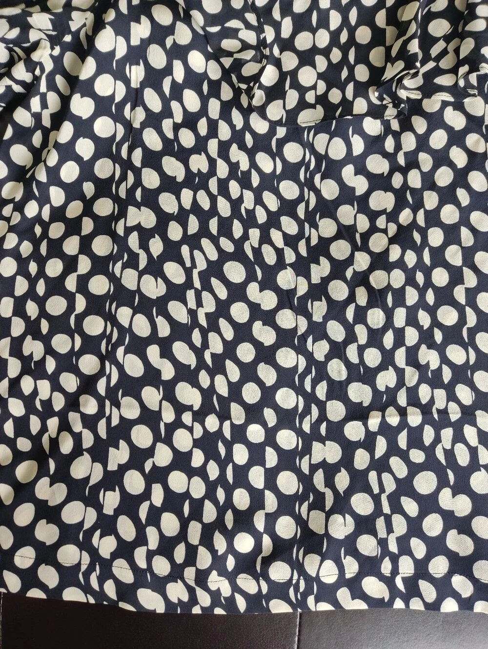 J. Crew Black & Ivory Ratti Print Polka Dot Cold-Shoulder Camisole Size 6